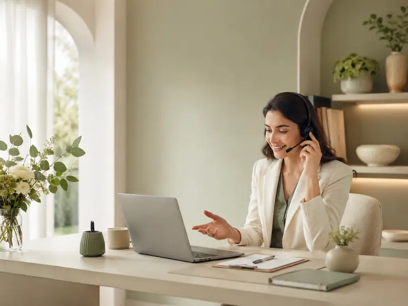 Remote video consultation from home